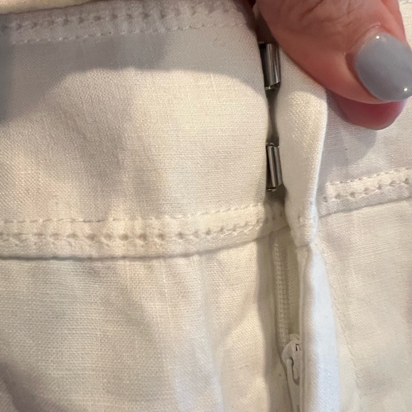 Mexx NWT 100% Linen White/Cream Wide-Leg Pants - Picture 5 of 14